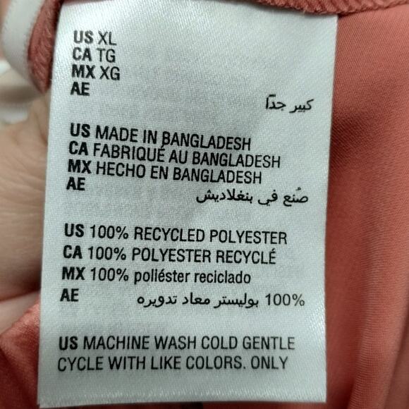 State of Day NWT Size XL Coral Pink Satin Pull-On Elastic Waist Pajama Pants - Picture 4 of 5